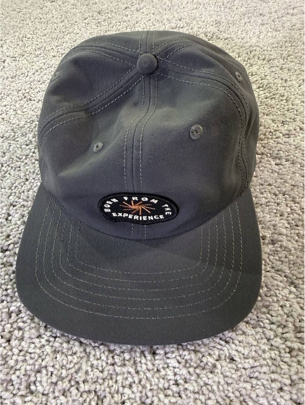 NWT Prana Gazin Patch Hat Skateboarding Style Gray